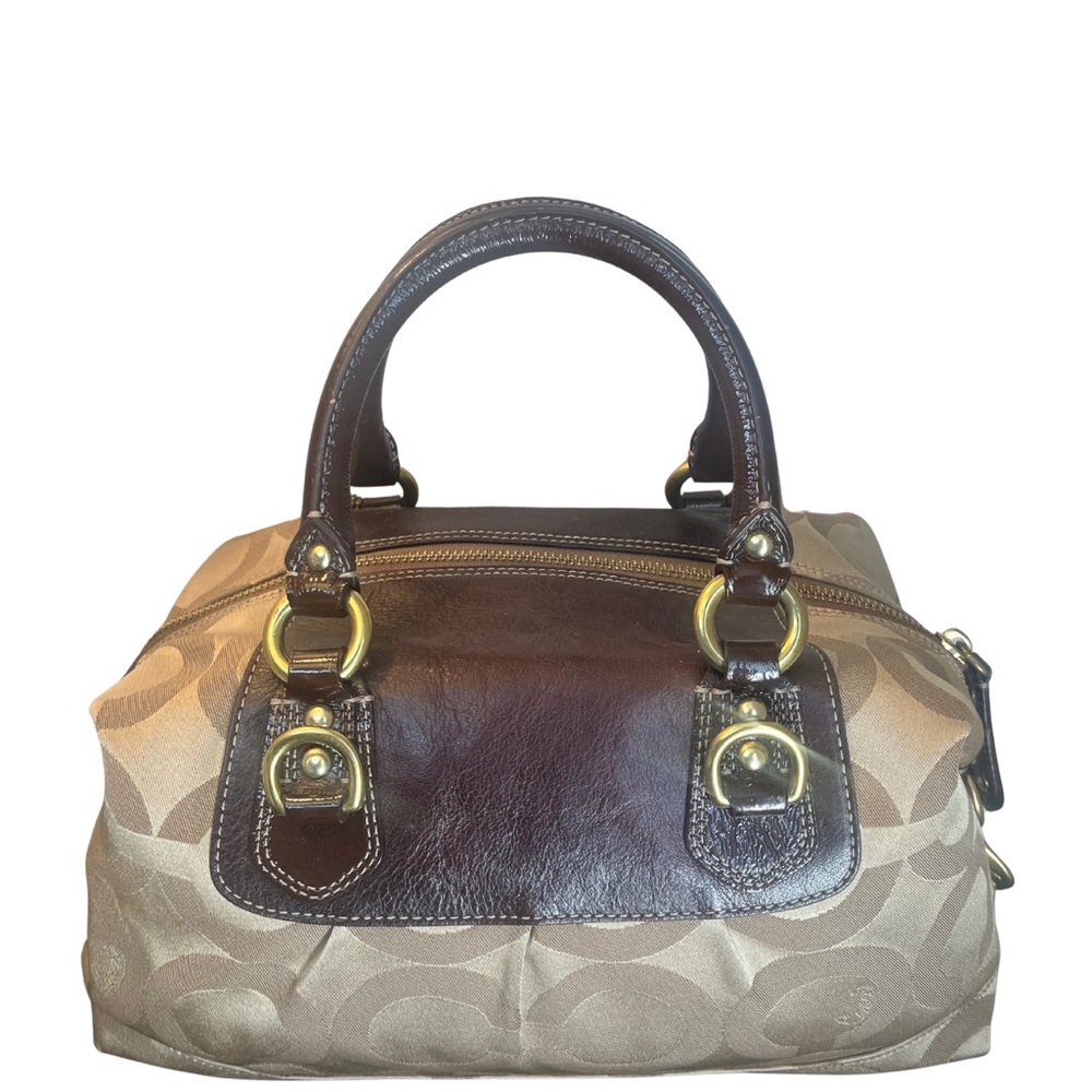 Coach Madison Op Art C Signature Satchel Bag - Picture 4 of 11
